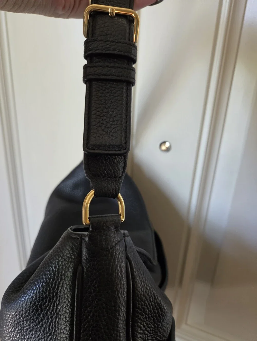 Marc Jacobs Empire City Blk. Pebbled Leather Hobo/Sh. Bag.🖤💛